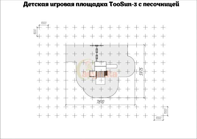 Детская площадка Савушка TooSun (Тусун) 3 с песочницей
