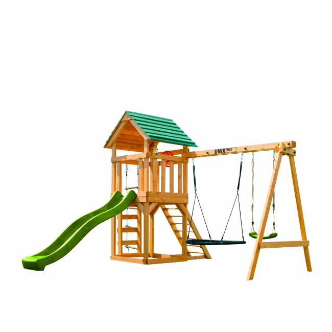 Детский игровой комплекс UNIX Kids (6 in 1) Light Green Детский игровой комплекс UNIX Kids (6 in 1) Light Green