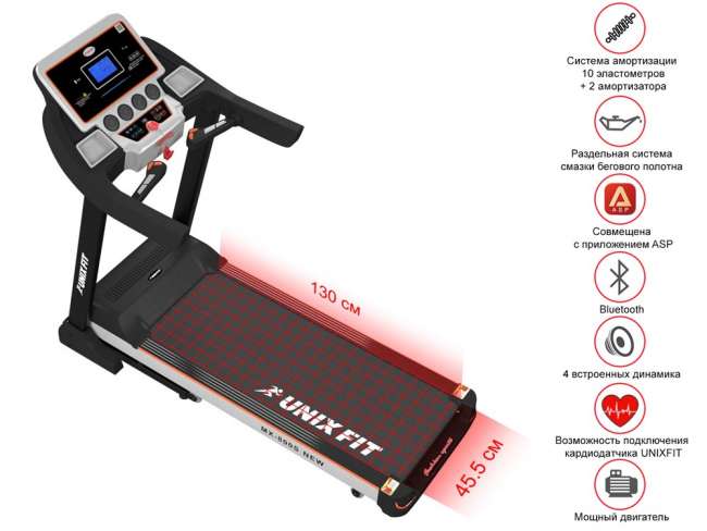 Беговая дорожка UNIXFIT MX-800S Беговая дорожка UNIXFIT MX-800S