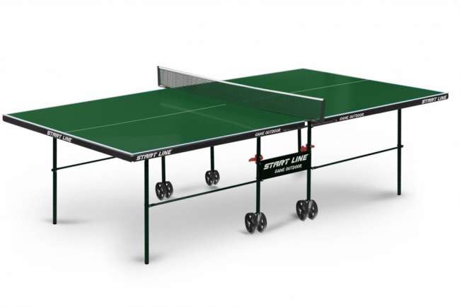 Всепогодный теннисный стол Start Line Game Outdoor зеленый Всепогодный теннисный стол Start Line Game Outdoor зеленый