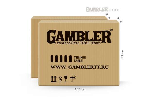 Теннисный стол профессиональный GAMBLER FIRE GREEN