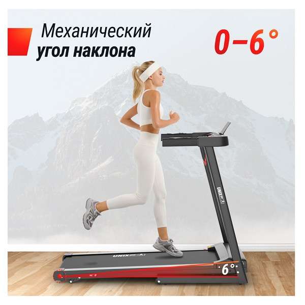 Беговая дорожка UNIX Fit Hi-tech S1 Black Беговая дорожка UNIX Fit Hi-tech S1 Black