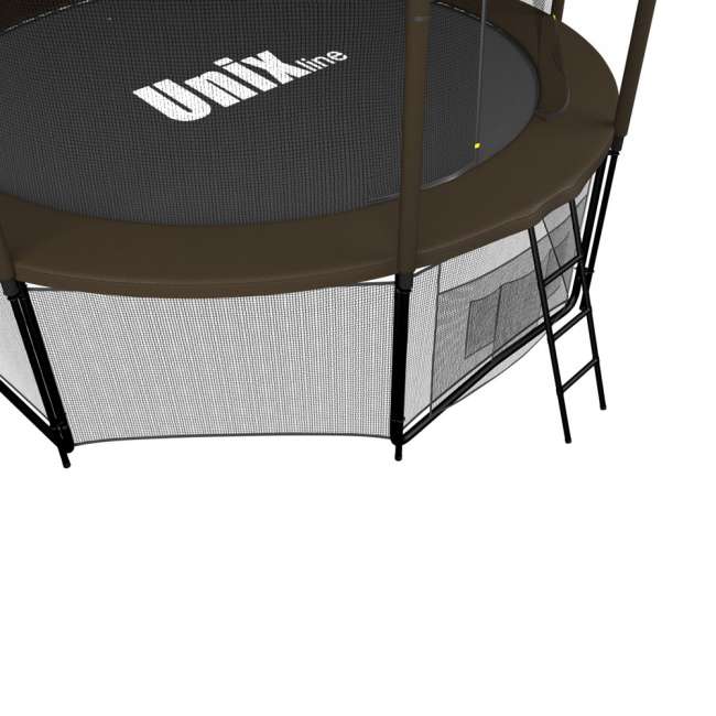 Батут с сеткой UNIX line 8 ft Black / Brown (inside) Батут с сеткой UNIX line 8 ft Black / Brown (inside)