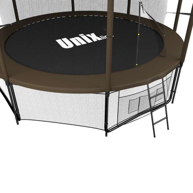 Батут с сеткой UNIX line 10 ft Black / Brown (inside) Батут с сеткой UNIX line 10 ft Black / Brown (inside)