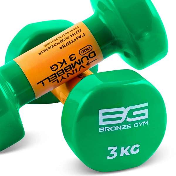 Гантели BRONZE GYM 3 кг пара Гантели BRONZE GYM 3 кг пара