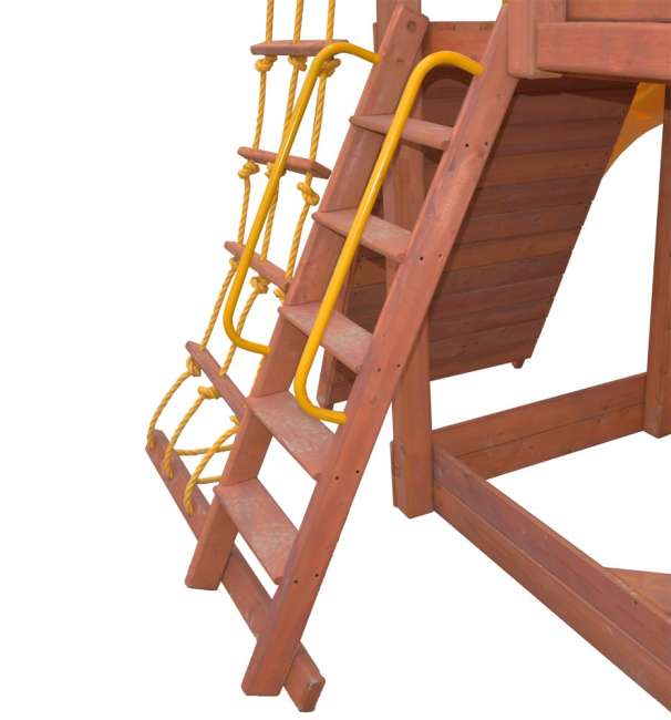 Игровая площадка PlayGarden SkyFort II стандарт со спиральной горкой и рукоходом
