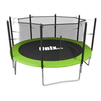 Батут с сеткой UNIX line Simple 12 ft Green inside