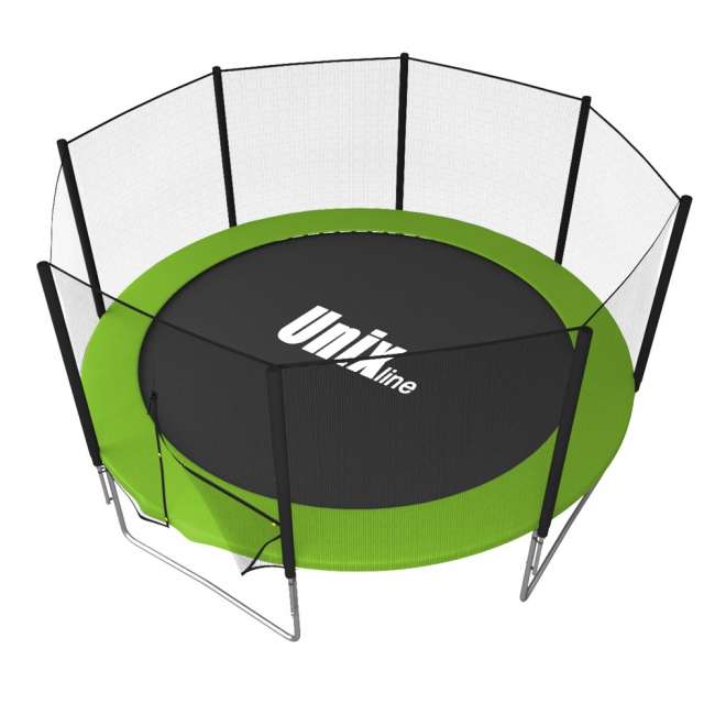 Батут с сеткой UNIX line Simple 12 ft Green outside Батут с сеткой UNIX line Simple 12 ft Green outside