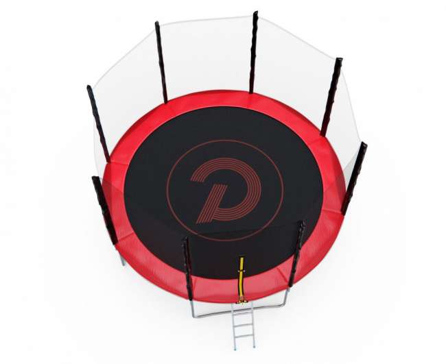 Батут с сеткой DFC PELPO 12 ft с лестницей RED Батут с сеткой DFC PELPO 12 ft с лестницей RED
