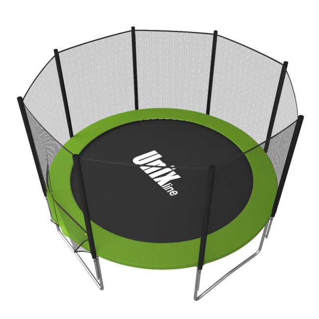 Батут с сеткой UNIX line Simple 6 ft Green outside