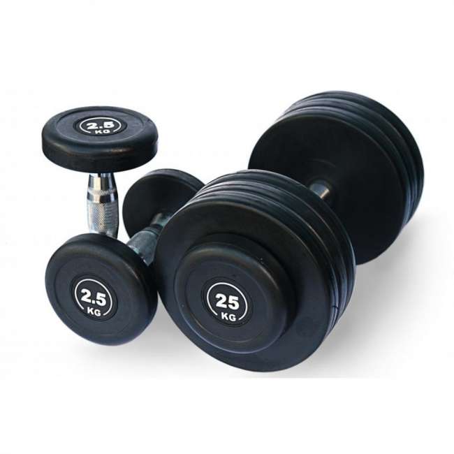 Обрезиненный гантельный ряд Fitnes Sport от 2.5 до 25кг (10 пар) FDS-09 2,5/25kg Обрезиненный гантельный ряд Fitnes Sport от 2.5 до 25кг (10 пар) FDS-09 2,5/25kg