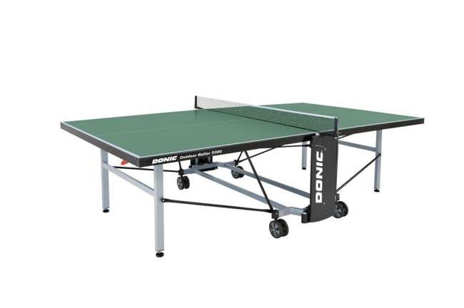 Всепогодный теннисный стол Donic Outdoor Roller 1000 зеленый
