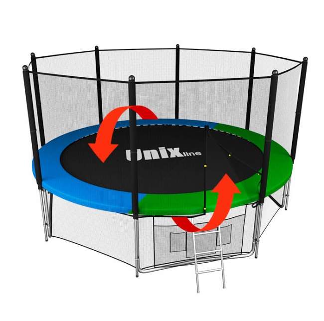 Батут с сеткой UNIX line 14 ft Classic outside