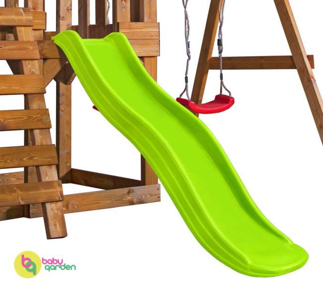Деревянная игровая площадка Babygarden Play 5 светло-зеленая Деревянная игровая площадка Babygarden Play 5 светло-зеленая