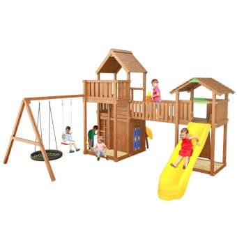 Деревянная игровая площадка Jungle Palace Делюкс JВ12