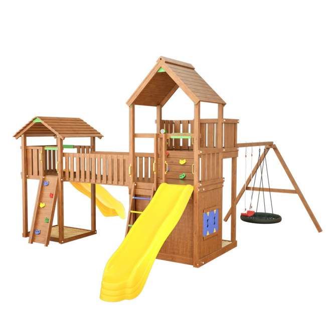 Деревянная игровая площадка Jungle Palace Делюкс JВ12