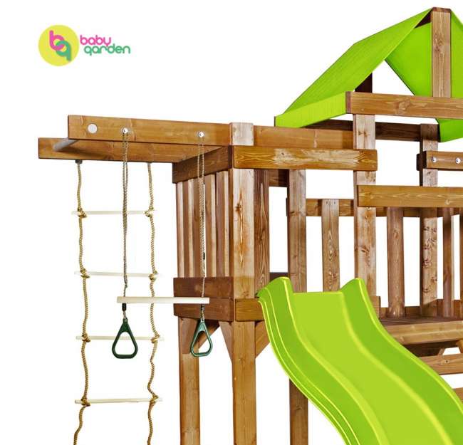 Детская игровая площадка Babygarden Play 6 светло-зеленая