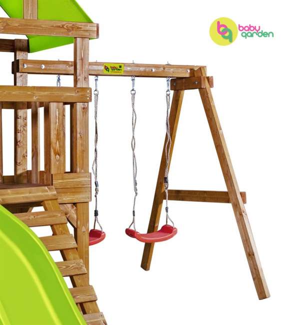 Детская игровая площадка Babygarden Play 6 светло-зеленая