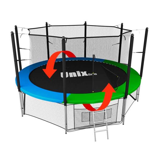 Батут с сеткой UNIX line 12 ft Classic inside Батут с сеткой UNIX line 12 ft Classic inside