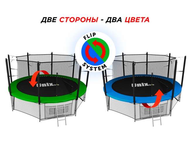 Батут с сеткой UNIX line 14 ft Classic inside Батут с сеткой UNIX line 14 ft Classic inside