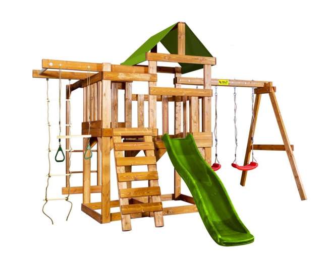 Детская деревянная площадка Babygarden Play 7 светло-зеленая Детская деревянная площадка Babygarden Play 7 светло-зеленая
