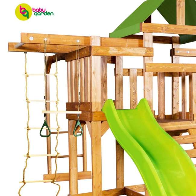 Детская игровая площадка Babygarden Play 8 светло-зеленая