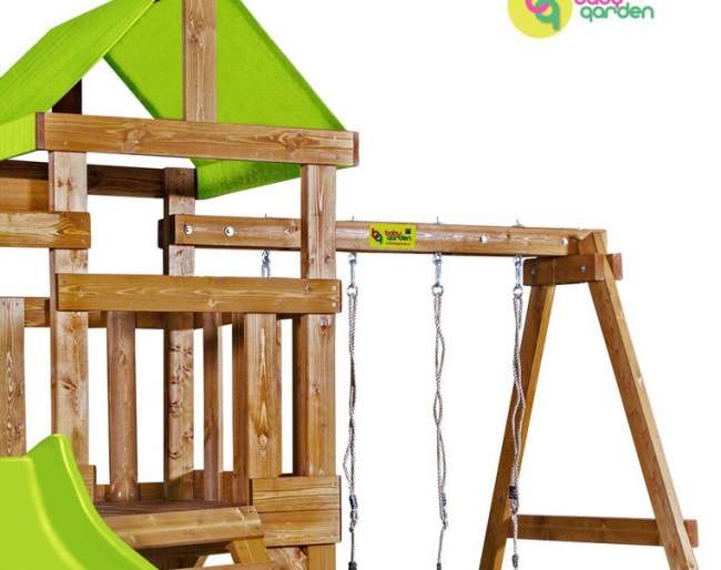 Детская игровая площадка Babygarden Play 8 светло-зеленая