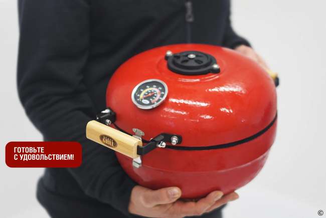 Портативный керамический гриль Start Grill TRAVELLER 12 дюймов (красный) (30,5 см) Портативный керамический гриль Start Grill TRAVELLER 12 дюймов (красный) (30,5 см)