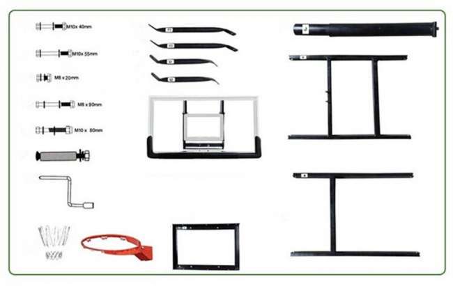 Баскетбольный щит 54" DFC BOARD54P