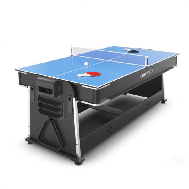 Игровой стол трансформер UNIX Line 4 в 1 (204х112 cм) Black Игровой стол трансформер UNIX Line 4 в 1 (204х112 cм) Black