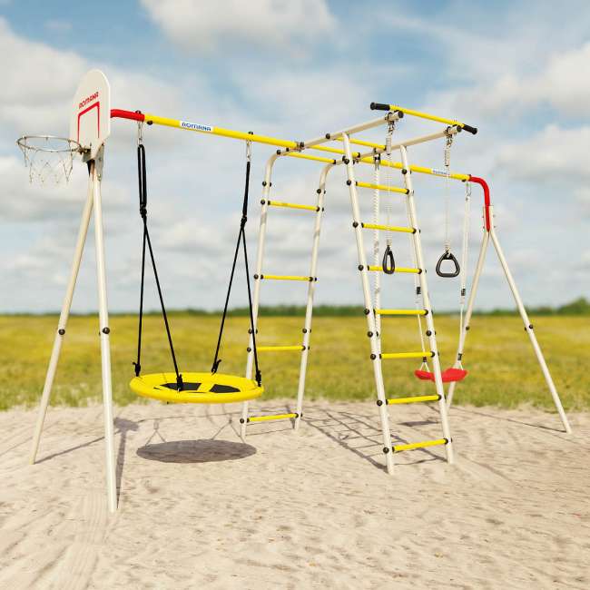 Детский спортивный комплекс для Дачи Romana Лесная поляна-3-PRO (Комплект №2)