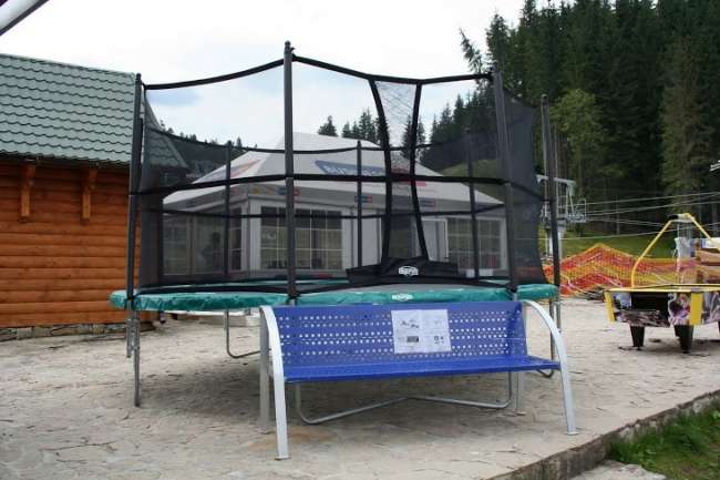 Батут Berg Favorit 380 + защитная сеть Safetynet Comfort (комплект)