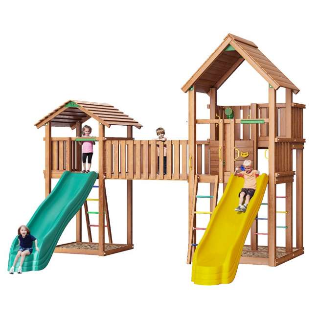 Деревянный игровой городок Jungle Palace Делюкс JВ6