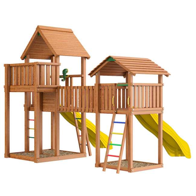 Деревянный игровой городок Jungle Palace Делюкс JВ6