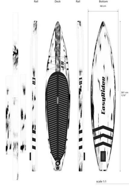 SUP-борд EASY RIDER White Fury 12'6 - 66 SUP-борд EASY RIDER White Fury 12'6 - 66