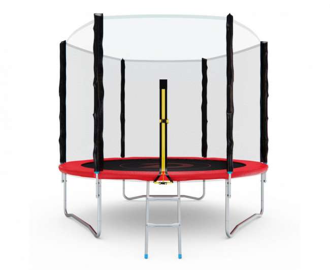Батут с сеткой DFC PELPO 8 ft с лестницей RED Батут с сеткой DFC PELPO 8 ft с лестницей RED