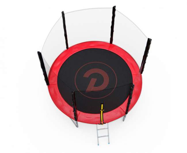 Батут с сеткой DFC PELPO 8 ft с лестницей RED Батут с сеткой DFC PELPO 8 ft с лестницей RED