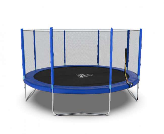 Батут с сеткой DFC Trampoline Fitness 14 ft синий