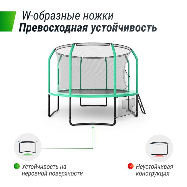 Батут UNIX Line SUPREME GAME 10 ft green Батут UNIX Line SUPREME GAME 10 ft green