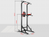 Турник-пресс-брусья UNIX Fit POWER TOWER 120 Турник-пресс-брусья UNIX Fit POWER TOWER 120