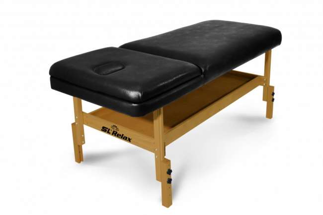 Массажный стол Start Line Relax Comfort черный рама светлая Массажный стол Start Line Relax Comfort черный рама светлая