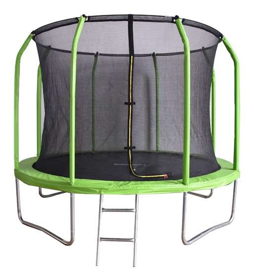 Батут с сеткой Bondy Sport 12ft (366 см) зеленый/синий