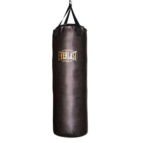 Мешок боксерский Everlast Vintage Nevatear 45 кг (35 х 115 см) коричневый Мешок боксерский Everlast Vintage Nevatear 45 кг (35 х 115 см) коричневый