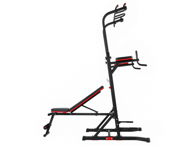 Турник-пресс-брусья со скамьей UNIX Fit POWER TOWER 150P